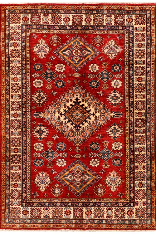 Firebrick Kazak 4' 9 x 6' 10