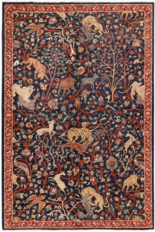 Multi Colored Hunting 6' x 8' 11