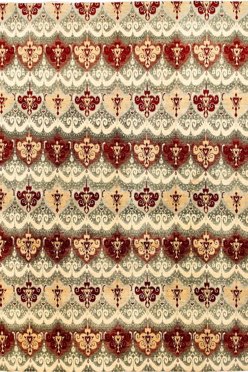 Multi Colored Ikat 9' 11 x 13' 9