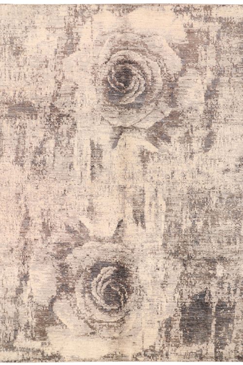 Silver Abstract 7' 8 x 10' 2