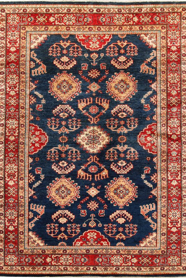 Dark Blue Kazak 5' 1 x 6' 11 - No. 64947